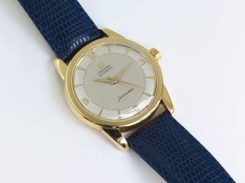 fig 4. SUPERB SOLID 18CT GOLD OMEGA SEAMASTER AUTOMATIC CAL 501 MENS VINTAGE WATCH C1957