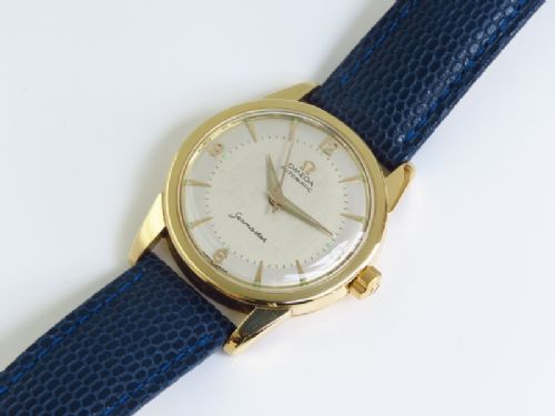 fig 5. SUPERB SOLID 18CT GOLD OMEGA SEAMASTER AUTOMATIC CAL 501 MENS VINTAGE WATCH C1957