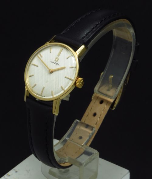 fig 1. WONDERFUL SOLID 18CT GOLD OMEGA LADIES COCKTAIL WATCH C1964