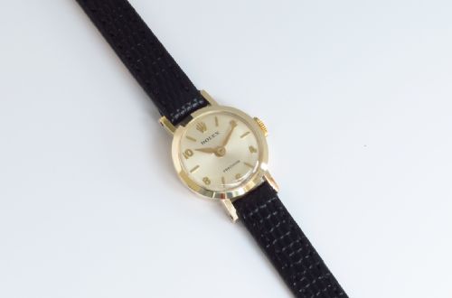 fig 5. LOVELY SOLID 9CT GOLD ROLEX PRECISION LADIES COCKTAIL WATCH WITH BOX C1965
