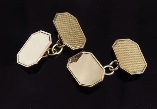 Wonderful Pair of Solid 9ct Gold Cufflinks C1955