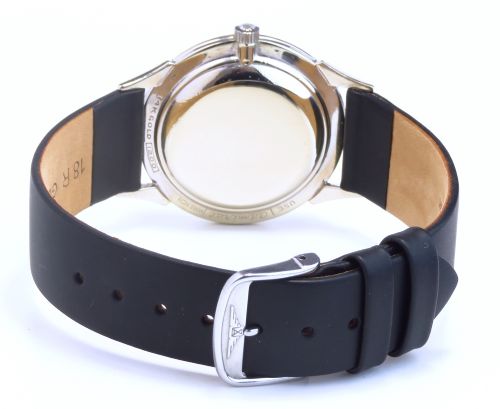 fig 5. RARE ORIGINAL SOLID 14CT WHITE GOLD LONGINES MYSTERY DIAL MENS VINTAGE WATCH C1960