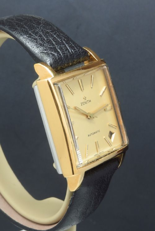 fig 4. WONDERFUL ZENITH KENNEDY AUTOMATIC WITH DATE GOLD FILLED MENS VINTAGE WATCH C1969
