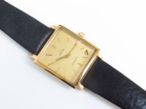 fig 5. WONDERFUL ZENITH KENNEDY AUTOMATIC WITH DATE GOLD FILLED MENS VINTAGE WATCH C1969