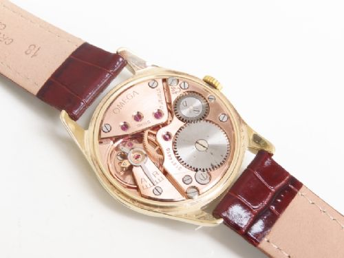 fig 5. WONDERFUL SOLID 9CT GOLD OMEGA CALIBRE 269 MENS VINTAGE WATCH C1965