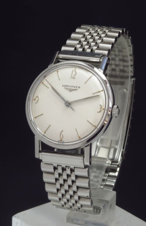 Superb Mint Original Condition Longines 19.4s Mens Vintage Watch C1960