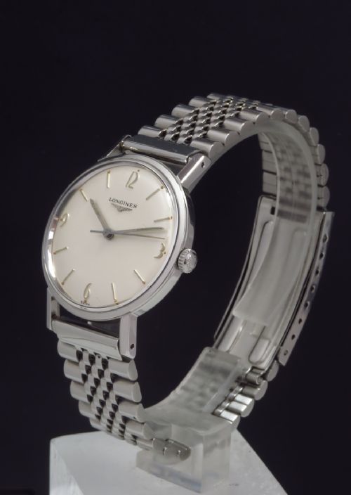 fig 6. SUPERB MINT ORIGINAL CONDITION LONGINES 19.4S MENS VINTAGE WATCH C1960