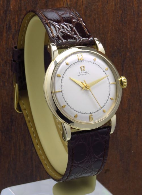 fig 2. GOLD FILLED OMEGA BUMPER AUTOMATIC CALIBRE 354 MENS VINTAGE WATCH C1951-52