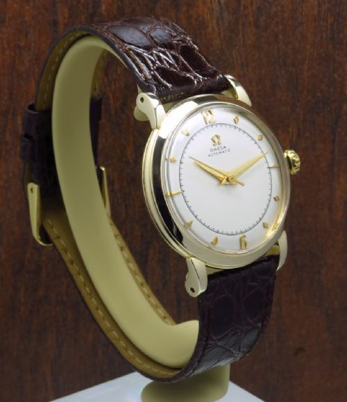fig 3. GOLD FILLED OMEGA BUMPER AUTOMATIC CALIBRE 354 MENS VINTAGE WATCH C1951-52