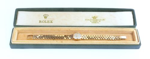 fig 6. WONDERFUL SOLID 9CT GOLD ROLEX PRECISION LADIES COCKTAIL WATCH C1959