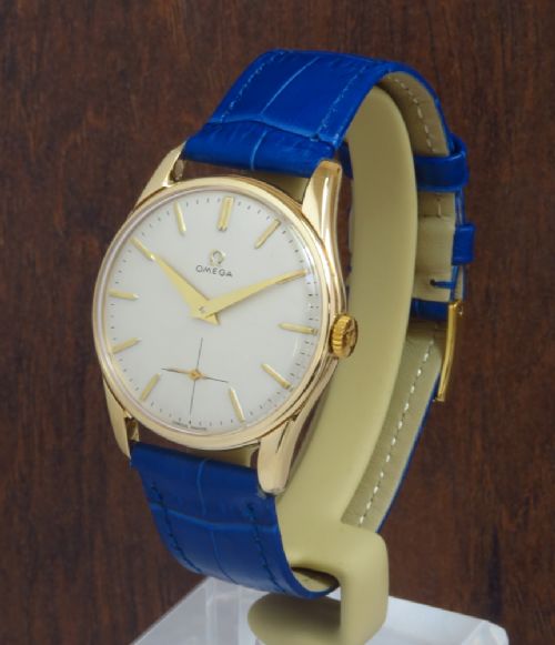 fig 1. WONDERFUL SOLID 9CT GOLD OMEGA CALIBRE 268 MENS VINTAGE WATCH C1963