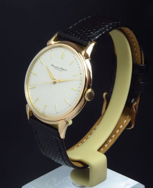 fig 1. SOLID 18CT ROSE GOLD INTERNATIONAL WATCH COMPANY IWC CALI 89 OVERSIZE MENS VINTAGE WATCH C1951 movement serial number 1285038
