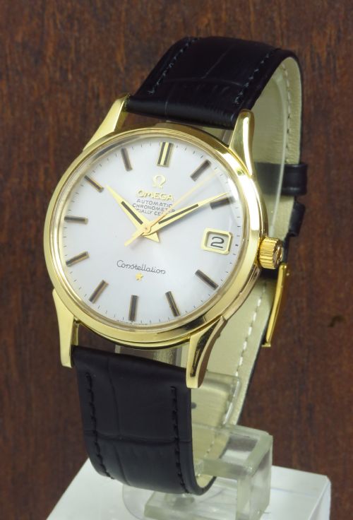 Mint Original Solid 18ct Gold Omega Constellation Chronometer Automatic Mens Vintage Watch C1964