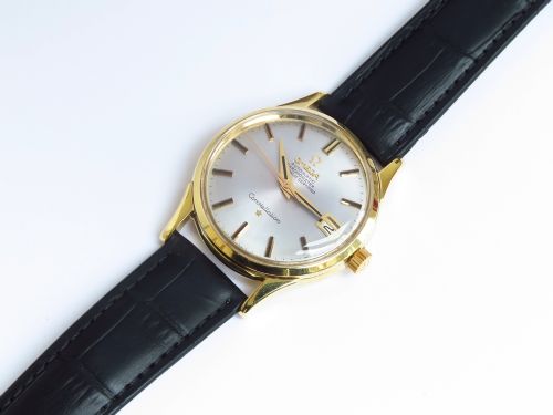 fig 7. MINT ORIGINAL SOLID 18CT GOLD OMEGA CONSTELLATION CHRONOMETER AUTOMATIC MENS VINTAGE WATCH C1964