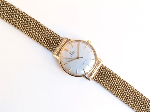 fig 6. SUPERB SOLID 9CT GOLD OMEGA DE VILLE AUTOMATIC CALIBRE 552 MENS VINTAGE WATCH C1964