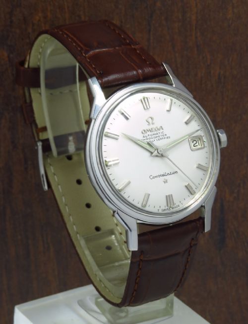 fig 3. WONDERFUL OMEGA CONSTELLATION AUTOMATIC CHRONOMETER DATE CALIBRE 564 MENS VINTAGE WATCH C1967