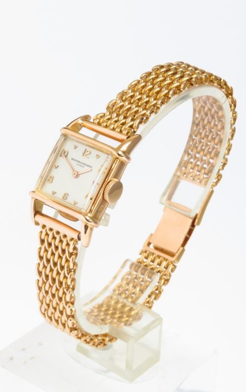 fig 3. SOLID 18CT 18K ROSE GOLD VACHERON CONSTANTIN LADIES COCKTAIL WATCH. CALIBRE 153. c1950-51