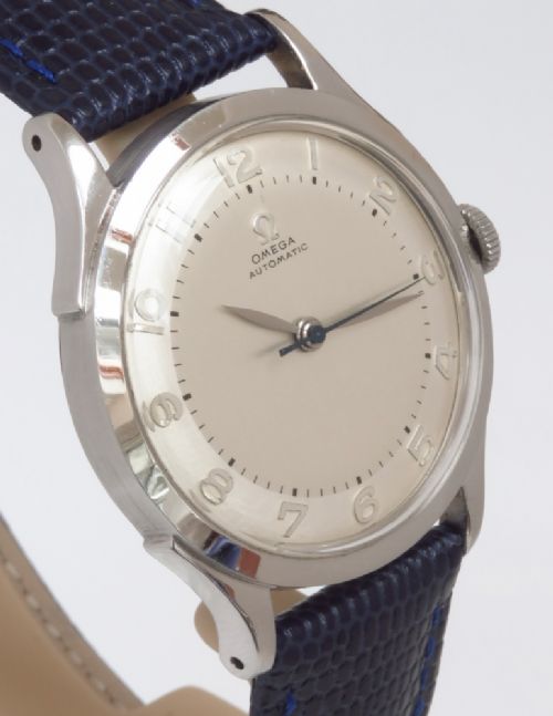 fig 2. OMEGA AUTOMATIC BUMPER VINTAGE WATCH c1949. Calibre 351, Serial number 11571802.