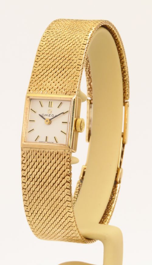 Beautiful Solid 9ct Gold Ladies Omega Cocktail Watch with Box and Paperwork C1968