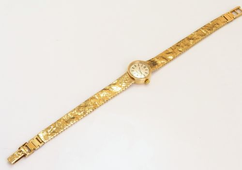fig 5. LOVELY MINT CONDITION SOLID 9CT GOLD OMEGA LADIES COCKTAIL WATCH WITH BOX C1965