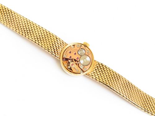 fig 7. LOVELY MINT CONDITION SOLID 9CT GOLD OMEGA LADIES COCKTAIL WATCH WITH BOX C1965