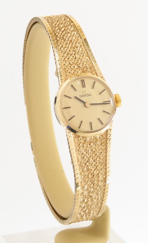 fig 3. BEAUTIFUL MINT CONDITION SOLID 9CT GOLD OMEGA LADIES COCKTAIL WATCH WITH BOX C1951