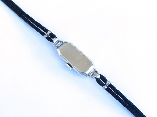 fig 4. PRETTY SOLID 18CT WHITE GOLD CHOPARD ESZEHA LADIES ART DECO COCKTAIL WATCH C1940