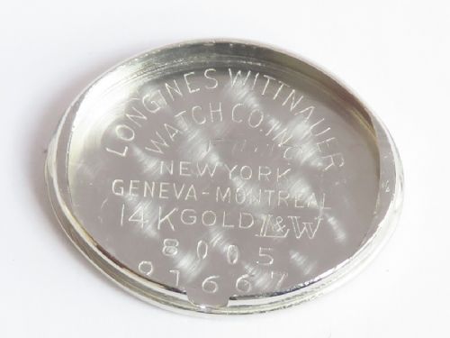 fig 1. SOLID 14CT WHITE GOLD AND DIAMOND LONGINES LADIES COCKTAIL WATCH C1950