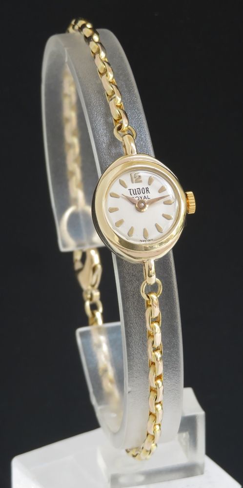 Lovely Solid 9ct Gold Rolex Tudor Royal Ladies Cocktail Watch C1957