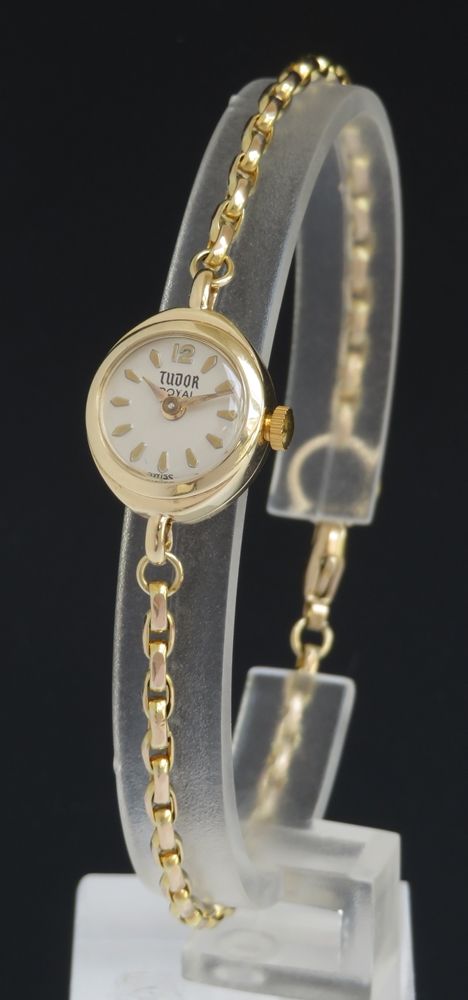 fig 1. LOVELY SOLID 9CT GOLD ROLEX TUDOR ROYAL LADIES COCKTAIL WATCH C1957