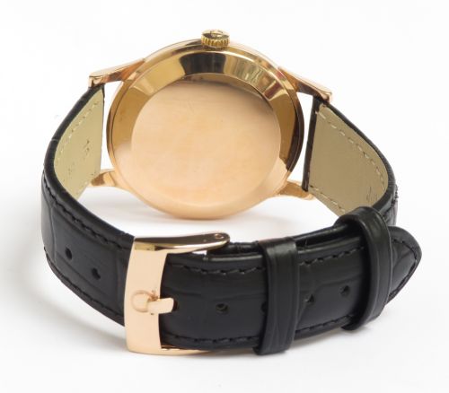 fig 4. WONDERFUL SOLID 18CT 18K ROSE GOLD OMEGA CALIBRE 267 MENS VINTAGE WATCH C1959
