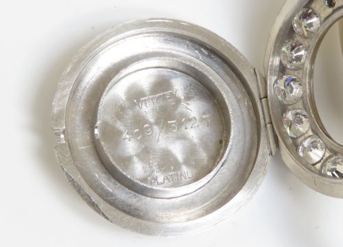 fig 8. Exquisite Platinum And 3cts Diamond Ladies Vintage Art Deco Cocktail Watch By Vertex C1930