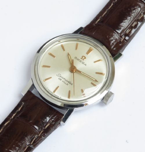 fig 5. SUPERB ORIGINAL OMEGA SEAMASTER DE VILLE LADIES WATCH C1965