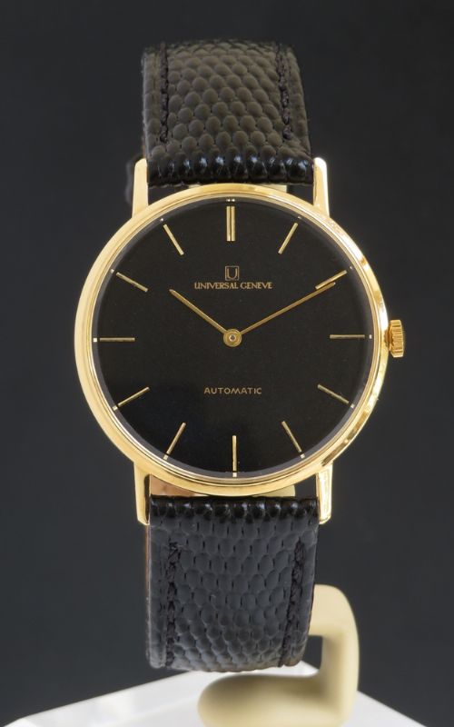 fig 4. SOLID 18CT 18K UNIVERSAL GENEVE AUTOMATIC CAL 66 MENS VINTAGE WATCH C1966
