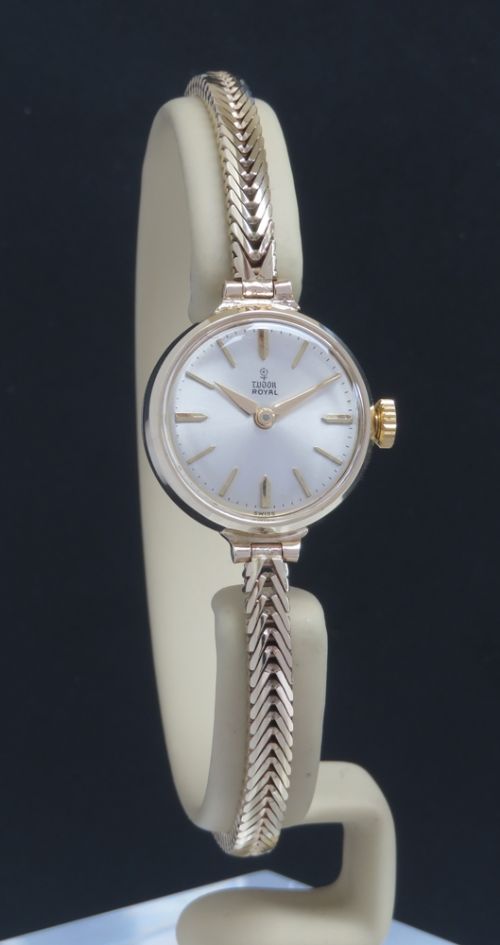 fig 1. MINT CONDITION SOLID 9CT GOLD ROLEX TUDOR ROYAL LADIES COCKTAIL WATCH C1964