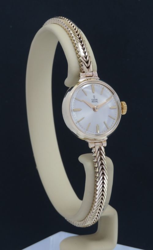 fig 2. MINT CONDITION SOLID 9CT GOLD ROLEX TUDOR ROYAL LADIES COCKTAIL WATCH C1964