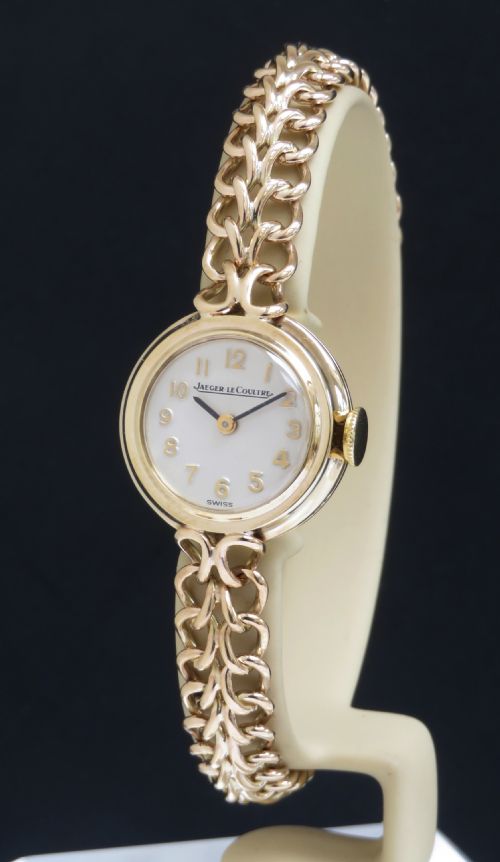 Solid 9ct Gold Jaeger-lecoultre Ladies Cocktail Watch C1954