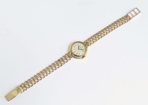 fig 3. SOLID 9CT GOLD JAEGER-LECOULTRE LADIES COCKTAIL WATCH C1954