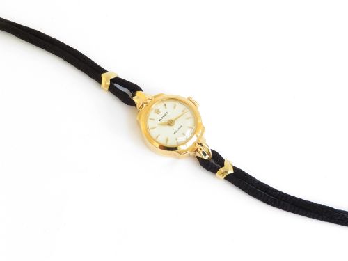 fig 6. BEAUTIFUL SOLID 18CT 18K GOLD ROLEX PRECISION LADIES COCKTAIL WATCH C1959