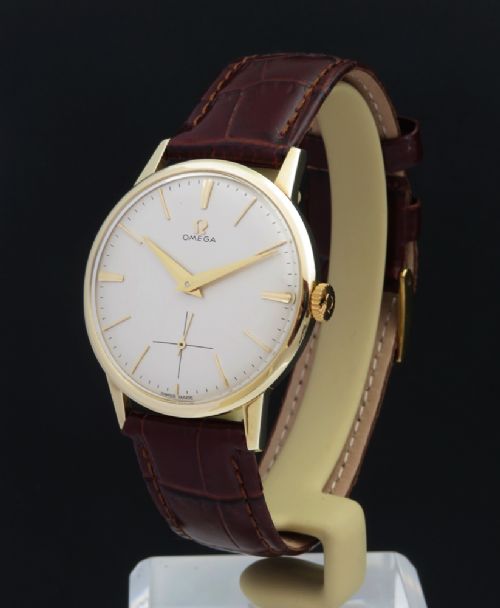 fig 4. SOLID 14CT 14K GOLD OMEGA CALIBRE 268 MENS VINTAGE WATCH C1960