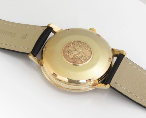 fig 5. WONDERFUL MINT ORIGINAL CONDITION SOLID 9CT GOLD OMEGA SEAMASTER AUTOMATIC MENS VINTAGE WATCH C1963
