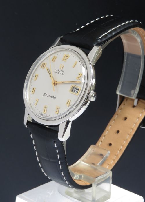 fig 3. RARE OMEGA SEAMASTER AUTOMATIC WITH DATE MENS VINTAGE WATCH C1966