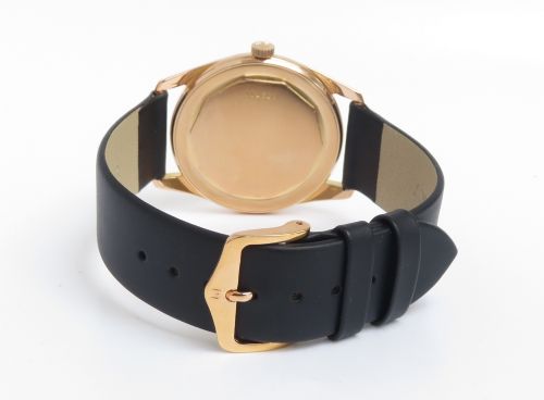 fig 6. STUNNING ORIGINAL SOLID 18CT 18K ROSE GOLD ZENITH CALIBRE 2522 MENS VINTAGE WATCH C1960