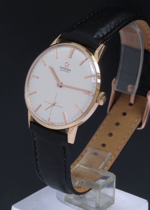 fig 1. ORIGINAL SOLID 18CT 18K ROSE GOLD OMEGA CENTURY CALIBRE 269 MENS VINTAGE WATCH C1964