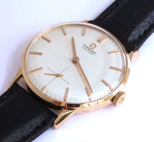 fig 2. ORIGINAL SOLID 18CT 18K ROSE GOLD OMEGA CENTURY CALIBRE 269 MENS VINTAGE WATCH C1964