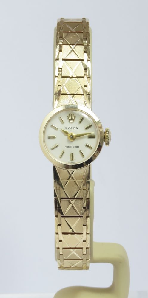 fig 2. BEAUTIFUL SOLID 9CT GOLD ROLEX PRECISION LADIES COCKTAIL WATCH C1965