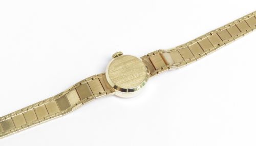 fig 7. BEAUTIFUL SOLID 9CT GOLD ROLEX PRECISION LADIES COCKTAIL WATCH C1965