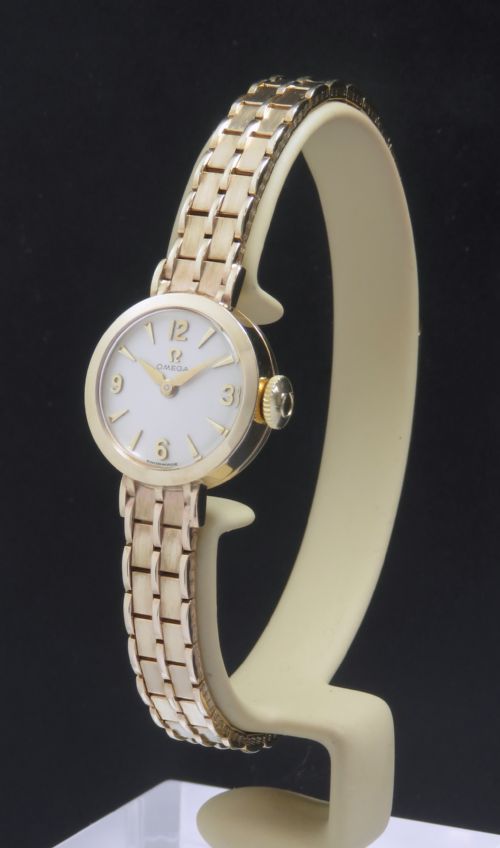 Mint Condition Solid 9ct Gold Omega Ladies Cocktail Watch C1960 Serviced and Warranty