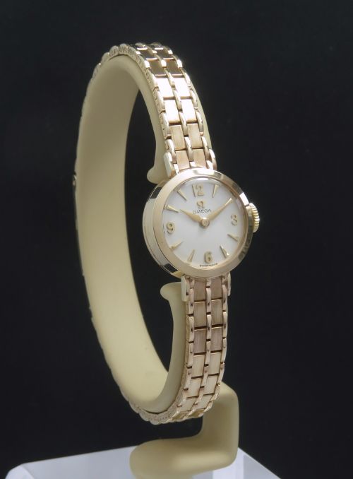 fig 3. MINT CONDITION SOLID 9CT GOLD OMEGA LADIES COCKTAIL WATCH C1960 SERVICED AND WARRANTY