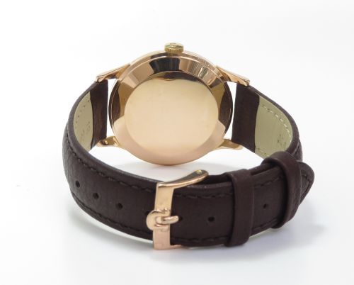 fig 4. MINT CONDITION SOLID 18CT 18K ROSE GOLD OMEGA CALIBRE 267 MENS VINTAGE WATCH C1960